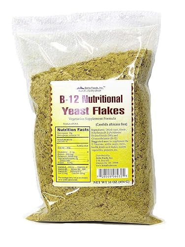 B-12 Nutritional Yeast Flakes (Vegetarian Supplement)