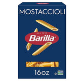 Barilla Mostaccioli Pasta, 16 oz. Box - Non-GMO Pasta Made with Durum Wheat Semolina - Kosher Certified Pasta