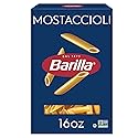 Barilla Mostaccioli Pasta, 16 oz. Box - Non-GMO Pasta Made with Durum Wheat Semolina - Kosher Certified Pasta