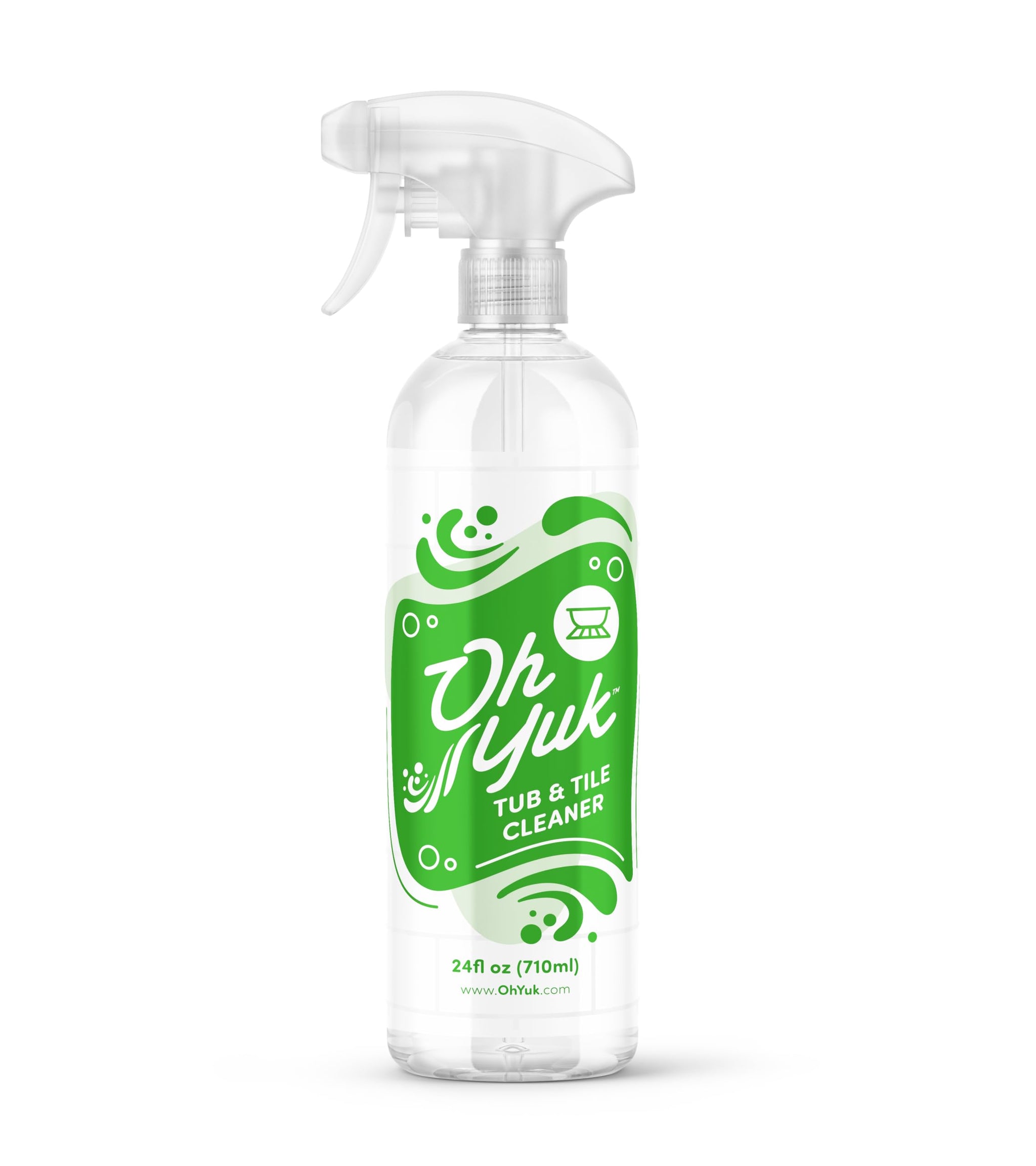 Oh Yuk Tub and Tile Cleaner - All-in-One Spray for Tubs, Tile, Shower Walls, and More | Removes Soap Scum and Residue | Biodegradable, Vegan