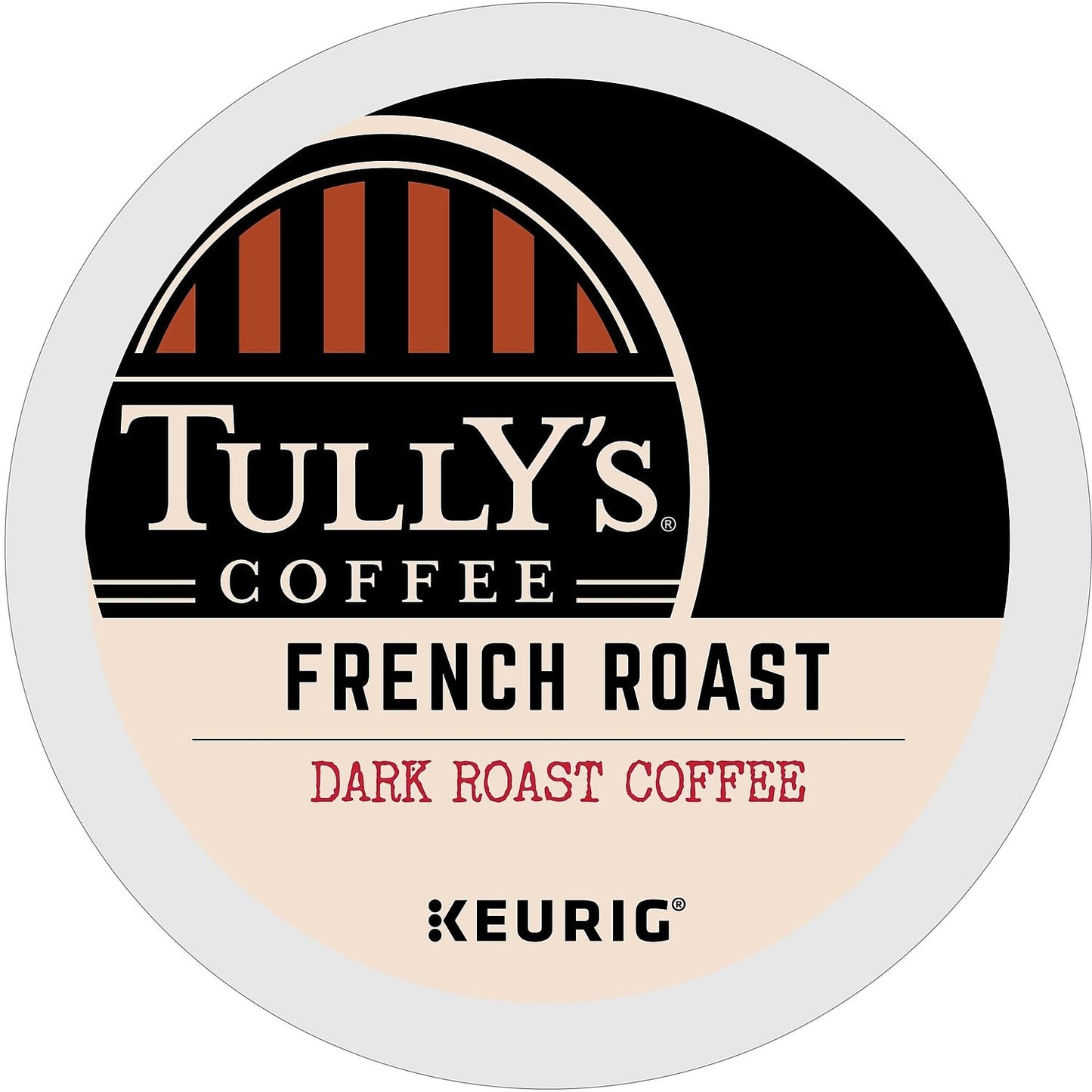 Tully's Coffee French Roast Extra Bold, K-Cup for Keurig Brewers 72 Count