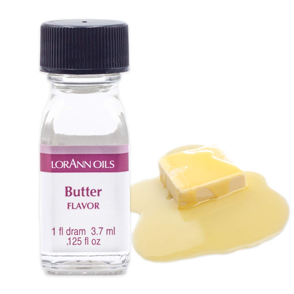 LorAnn Butter Rum SS Flavor, 1 dram bottle (.0125 fl oz - 3.7ml - 1 teaspoon)