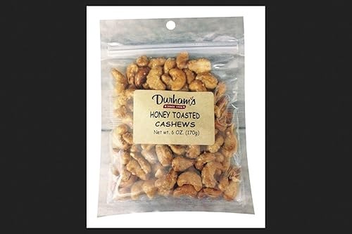 DOLLINS PECAN CO INC Durhams Honey Toasted Cashews 6 Bagged - Case of: 12