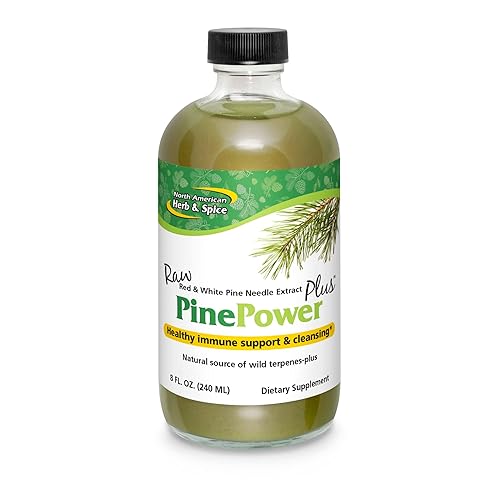 NORTH AMERICAN HERB & SPICE Pine Power Plus - 8 fl oz - Immune & Cardiovascular Support - 23 Servings