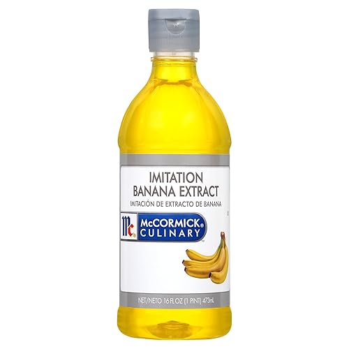 McCormick Culinary Imitation Banana Extract, 16 fl oz - One 16 Fluid Ounce Bottle of Banana Flavoring Extract, Perfect for Baking, Keto, Beverages