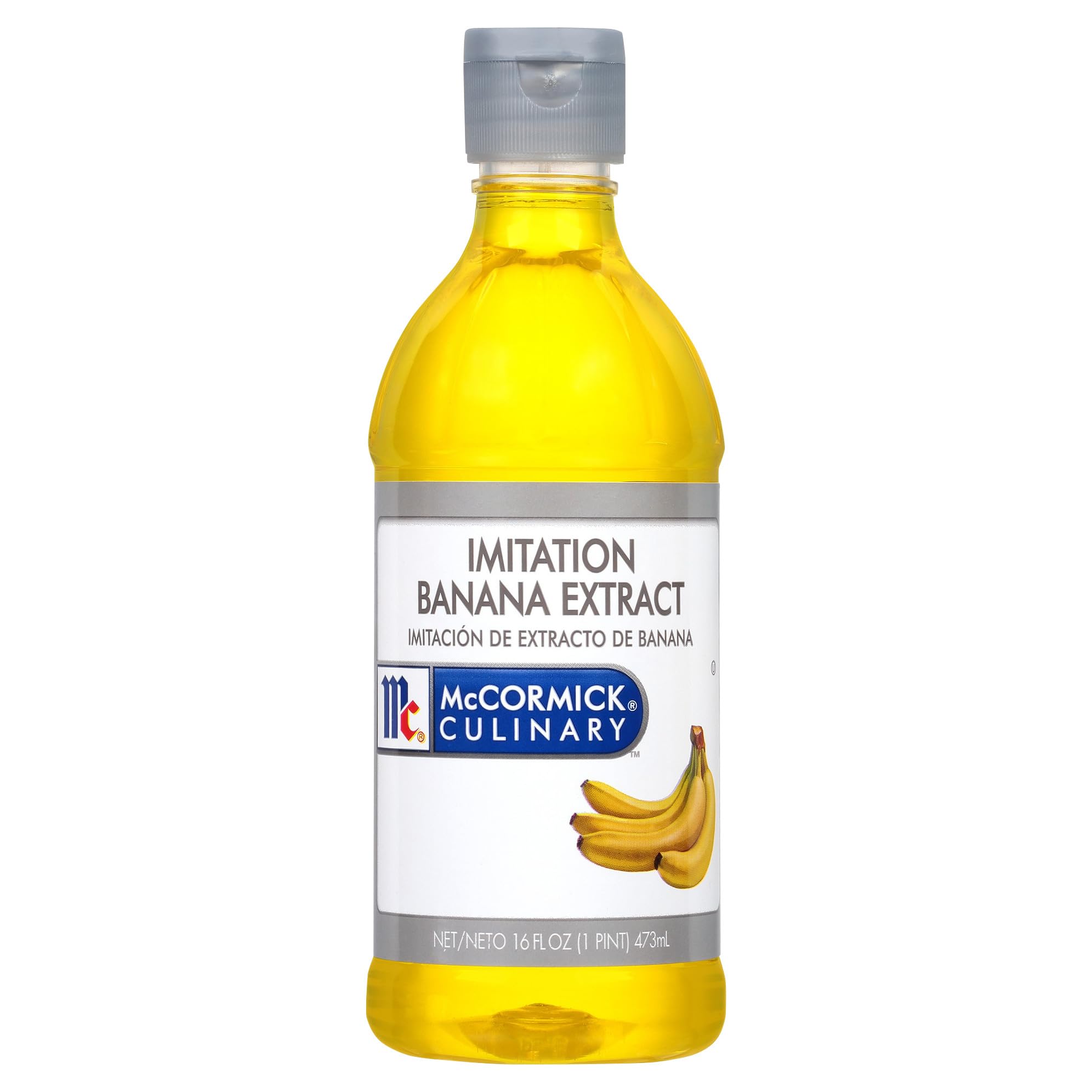 McCormick Culinary Imitation Banana Extract, 16 fl oz - One 16 Fluid Ounce Bottle of Banana Flavoring Extract, Perfect for Baking, Keto, Beverages