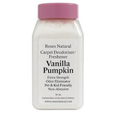 Roses Natural Vanilla Pumpkin Carpet Deodorizer Powder - Pet Odor Eliminator Carpet Freshener, Rugs & Upholstery, Natural Baking Soda Carpet Powder