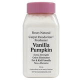 Roses Natural Vanilla Pumpkin Carpet Deodorizer Powder - Pet Odor Eliminator Carpet Freshener, Rugs & Upholstery, Natural Baking Soda Carpet Powder