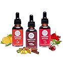 Bab Louie & Co. Non-Alcoholic Bitters Set - Cherry, Orange, Aromatic Bitters for Cocktails, Mocktails, Whiskey - 30ml/ 1 Fl. Oz Each, Non-Alcoholic