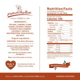Nuts on the Run Sea Salt Caramel Pecan Pralines - Candied Pecans with Salted Caramel - Vegan, Gluten-Free, Kosher, Non-GMO Glazed Pecans - 4oz (Pack