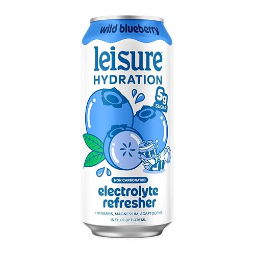 Leisure Hydration, Refresher EleCountrolyte Wild Blueberry, 16 Fl Oz