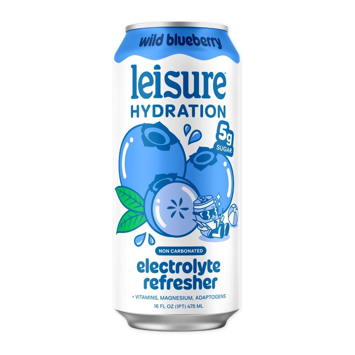 Leisure Hydration, Refresher EleCountrolyte Wild Blueberry, 16 Fl Oz