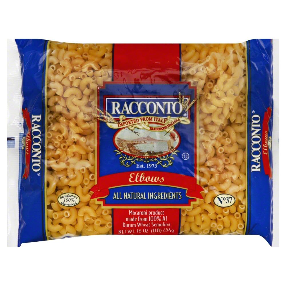 Racconto Elbows Pasta, 16 Ounce -- 20 per case.