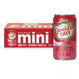 Canada Dry Cranberry Ginger Ale - 7.5 Fl Oz, 30 Count