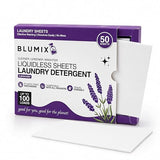 Blumix Laundry Detergent Sheets - 100 Loads | Lavender Scent | Eco-Friendly, Plastic-Free, Plant-Based Detergent for Sensitive Skin | Travel Friendly