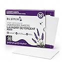 Blumix Laundry Detergent Sheets - 100 Loads | Lavender Scent | Eco-Friendly, Plastic-Free, Plant-Based Detergent for Sensitive Skin | Travel Friendly