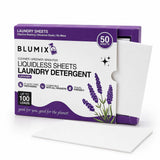 Blumix Laundry Detergent Sheets - 100 Loads | Lavender Scent | Eco-Friendly, Plastic-Free, Plant-Based Detergent for Sensitive Skin | Travel Friendly