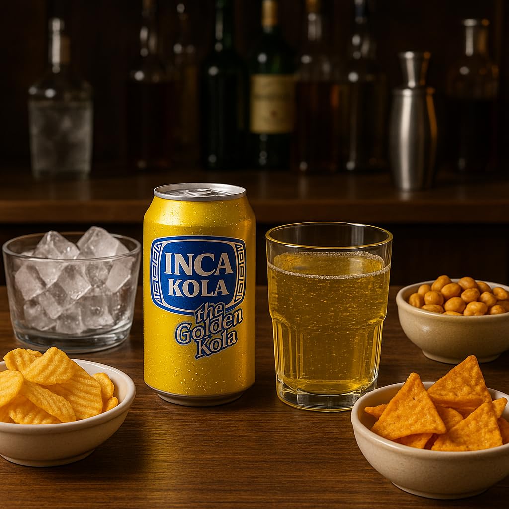 "Inca Kola The Golden Kola - 12 fl oz Cans (Pack of 12) - La Kola Dorada - Peruvian Golden Soda - Carbonated Soft Drink with Unique Sweet Flavor
