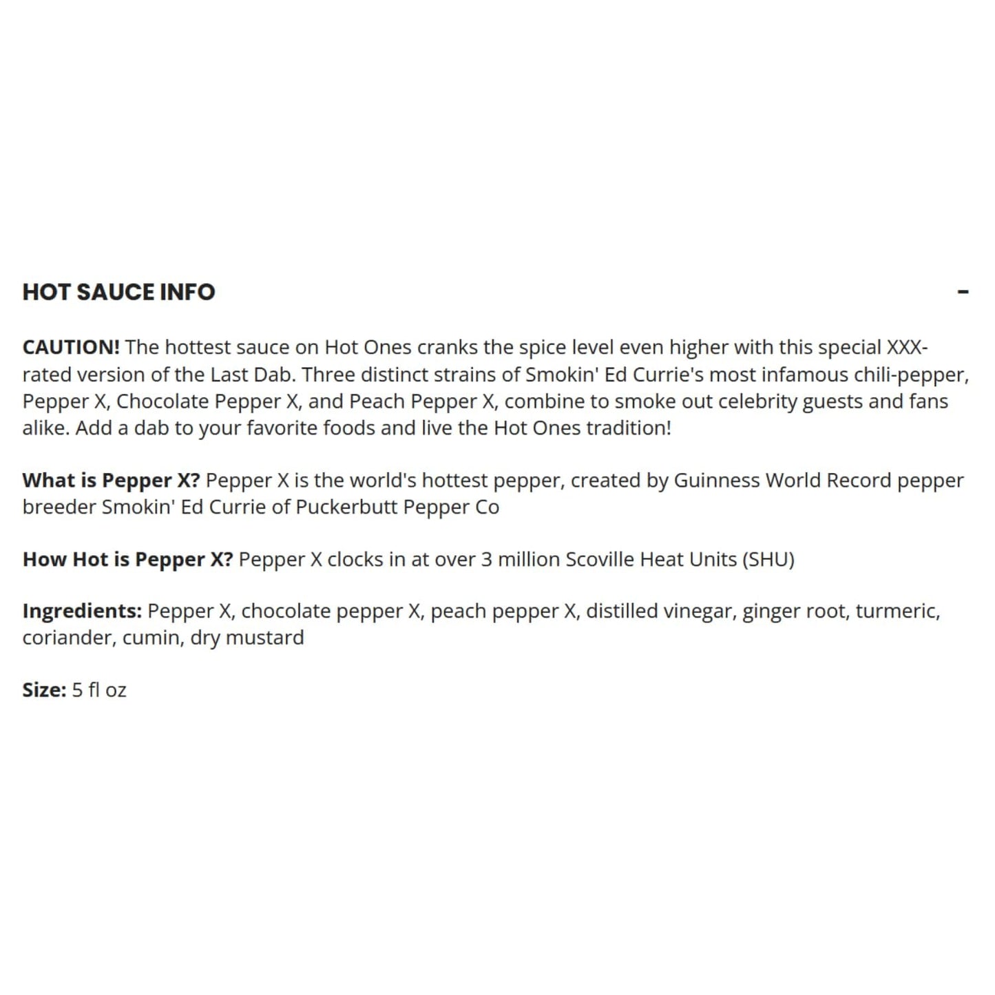 Hot Ones Last Dab Hot Sauce The Last Dab XXX, Pepper X is the World's Hottest Pepper: Chili-Pepper, Chocolate & Peach, Three Distinct Strains Clock