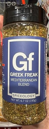 Spiceology Greek Freak Mediterranean Seasoning | 6.7 oz | Salt-Free Greek Spice Blend for Chicken, Potatoes, Gyros, Pasta & Pizza | Fresh-Ground