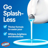 Clorox Splash-Less Bleach, Clean Linen Scent, 55 Ounces, 2 Pack (110 Ounces Total), Real Bleach Made Simple™