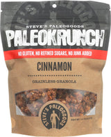 Steve's PaleoGoods Cinnamon PaleoKrunch Cereal 7.5oz (Pack of 3) - Gluten Free Granola Organic, Low Carb Cereal, Grain Free Low Calorie Keto Snack