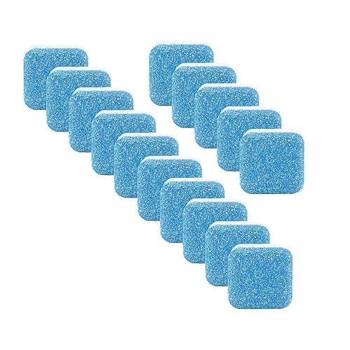 Washing Machine Cleaner Effervescent Tablets, Solid Washer Cleaning Tablet, Deep Cleaning Remover with Triple Decontamination for Front Load and Top