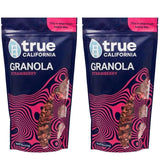 True California Strawberry Granola (1 LB x 2 Packs) Gluten Free, Non-GMO, Clean-Label Ingredients - Plant-Based, Vegan - Made with Almonds, Coconut