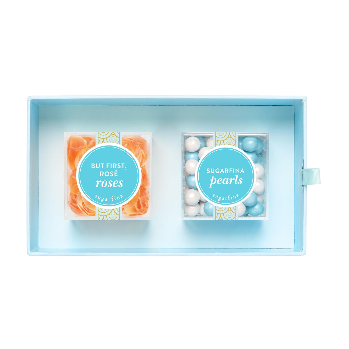 Sugarfina Thank You 2 Piece Candy Bento Box | But First, Rosé Roses, Sugarfina Pearls