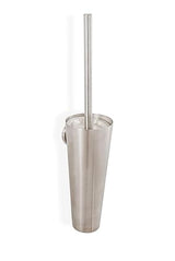 URBN.design - Beckmann Series - Ultra Grade Modern Toilet Brush and Wall-Mounted Removable Drip Cup Holder, Brushed Nickel Finish and SS304 (18/10)