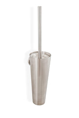 URBN.design - Beckmann Series - Ultra Grade Modern Toilet Brush and Wall-Mounted Removable Drip Cup Holder, Brushed Nickel Finish and SS304 (18/10)