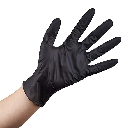 Karat Nitrile Powder-Free Gloves (Black) - Case of 1000 (Medium)