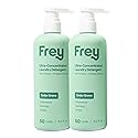 FREY Concentrated Liquid Laundry Detergent | Formulated for Sensitive Skin & HE Washers | Removes Stains Effectively | 50 Loads per Bottle (2-pack