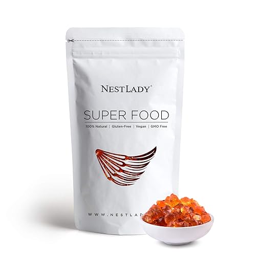 NESTLADY Natural Wild Peach Gum (??) - Edible Peach Blossom Tears, 100% Natural, Food Additives Free,????, Collagen-Boosting Resin for Skin & Health