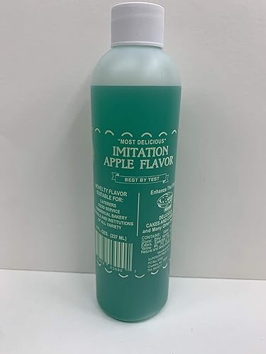 Superior Flavors APPLE | Cooking and Baking Flavoring | Delicious Substitute for Vanilla Extract | Water Based, and Alcohol Free | 8oz Bottle…