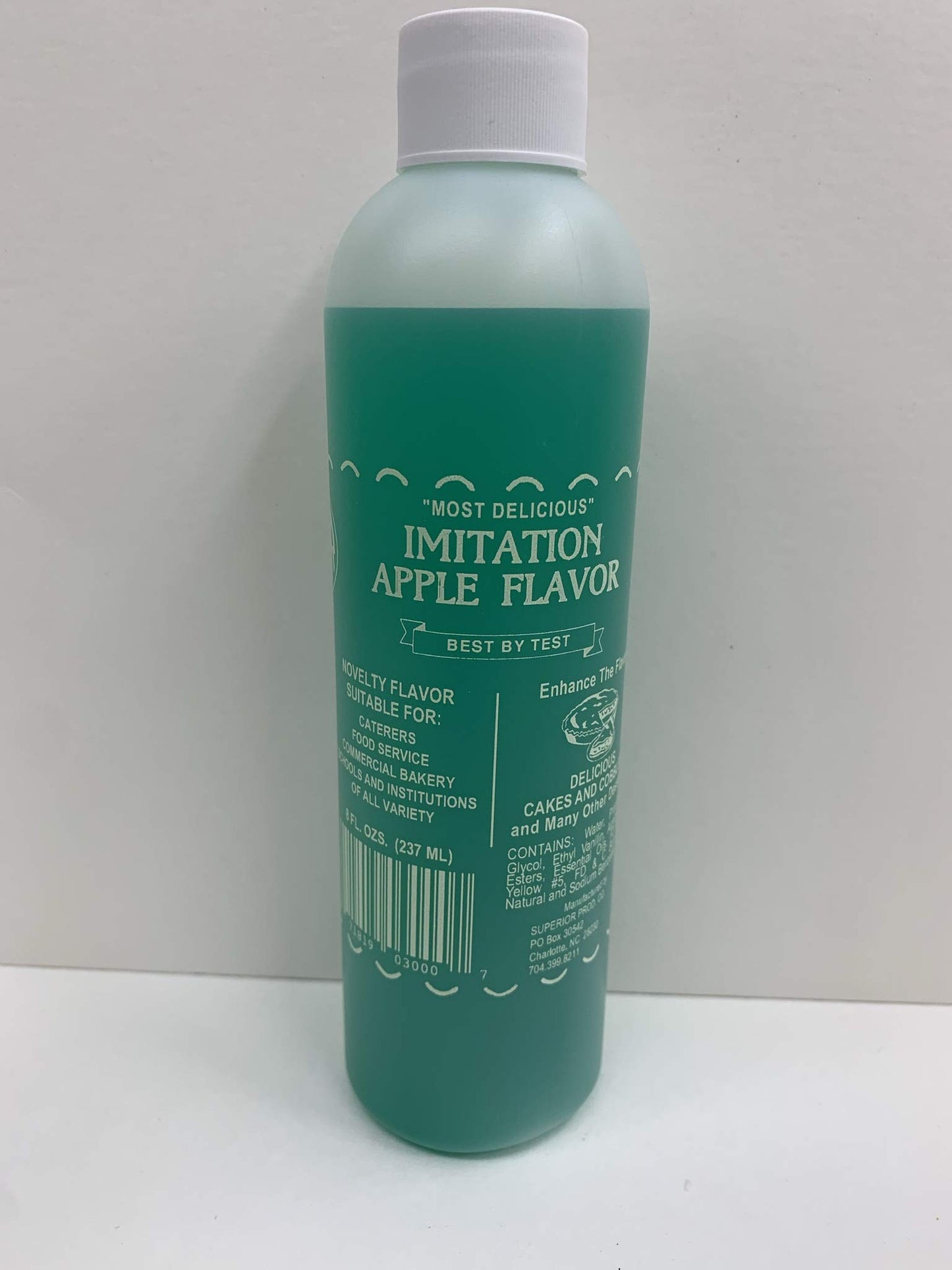 Superior Flavors APPLE | Cooking and Baking Flavoring | Delicious Substitute for Vanilla Extract | Water Based, and Alcohol Free | 8oz Bottle…