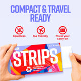 STRIPS Laundry Detergent Sheets Fresh Linen Travel Pack (3ct, 6 loads) Eco Liquidless Soap, Travel-Friendly, Dissolves in Hot & Cold, Hypoallergenic