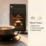 Quantum Brew Espresso No.1 - Freshly Roasted After You Order - High-Performance Espresso Blend, Whole Bean Coffee, 12oz