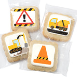 Construction Cookies individually Wrapped | Bulk Party Favors Birthday Party | Bulldozer Excavator Digging Vehicles | Birthday Baby Shower