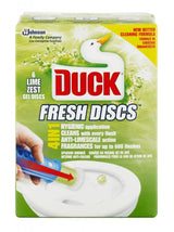 DUCK Toilet Fresh Gel Discs Lime Zest, 6 Discs