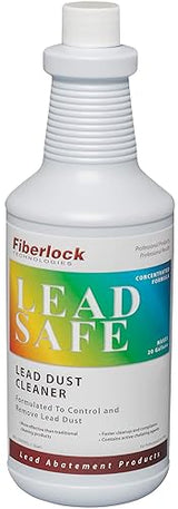 Fiberlock LeadSafe Cleaner, 1 Quart, Lead Dust Cleaner, Controls & Removes Lead Dust After Renovation, Repair, Painting or Abatement Projects, Ideal