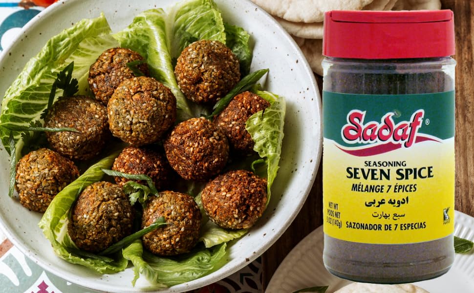 Sadaf Seasoning 7 spices - Lebanese Blend of Spices - Baharat spices - Seven Spice Blend from the Middle East Lebanese Style - 7-Spice All Purpose