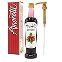 Amoretti - Wild Strawberry Beverage Infusion, 94 Servings Per Bottle (750 ml) - Drink Mix & Water Enhancer with Pump for Flavoring Cocktails, Waters