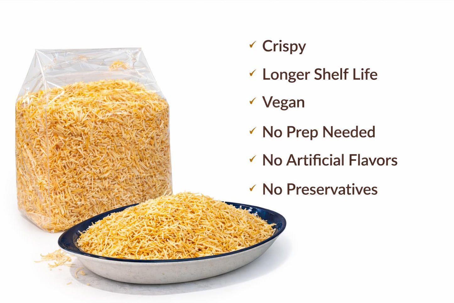 Toasted Kataifi Pastry for Dubai Chocolate | 7 oz (200g) | Ready to Use Crispy Kadayif Shredded Fillo Dough