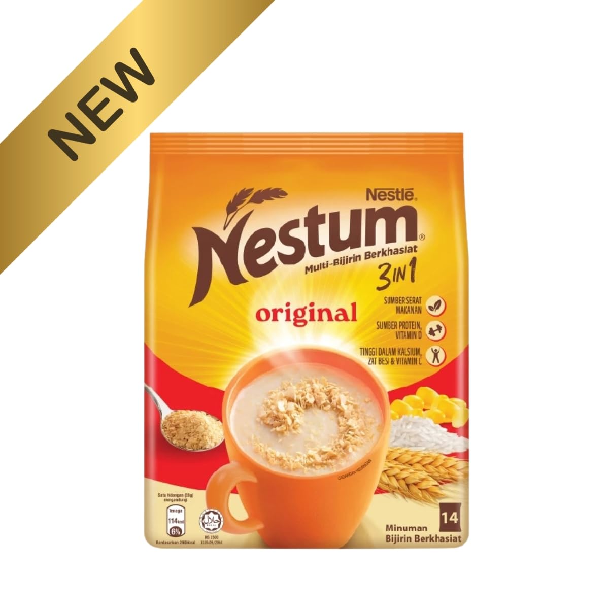 Moptrek mily 3-in-1 Instant Cereal Milk Drink and 1-Pack Nestle Cereal Snack Bundle