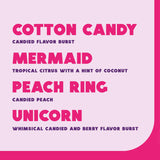 Wyler's Light Singles to Go Powder Packets, Water Drink Mix, Variety Pack, Watertok Fun Flavors, Cotton Candy, Mermaid, Peach Ring, Unicorn, Sugar