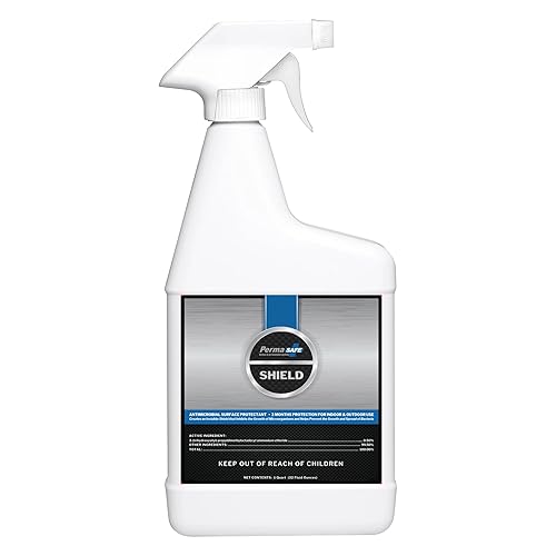 PermaSafe SHIELD 90-Day Antimicrobial Surface Protectant Spray | Long-Lasting, Multi-Surface Protection Against Growth & Spread of Bacteria, Mold