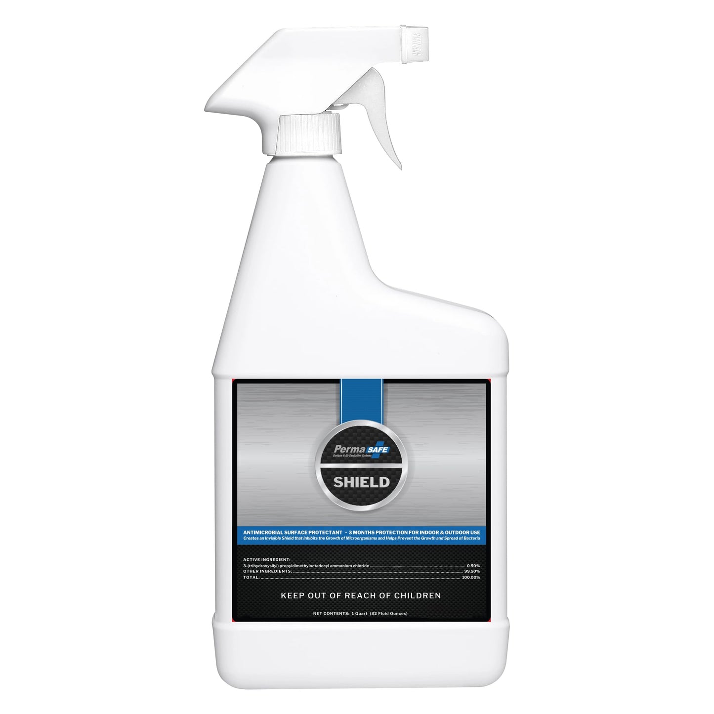 PermaSafe SHIELD 90-Day Antimicrobial Surface Protectant Spray | Long-Lasting, Multi-Surface Protection Against Growth & Spread of Bacteria, Mold