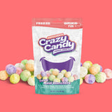 Freeze Dried Tropical Gummy Bears, Crazy Candy Maui Munchers - Pineapple Mango Dragon Fruit Flavors, Crunchy Fruit Candy, Resealable Package