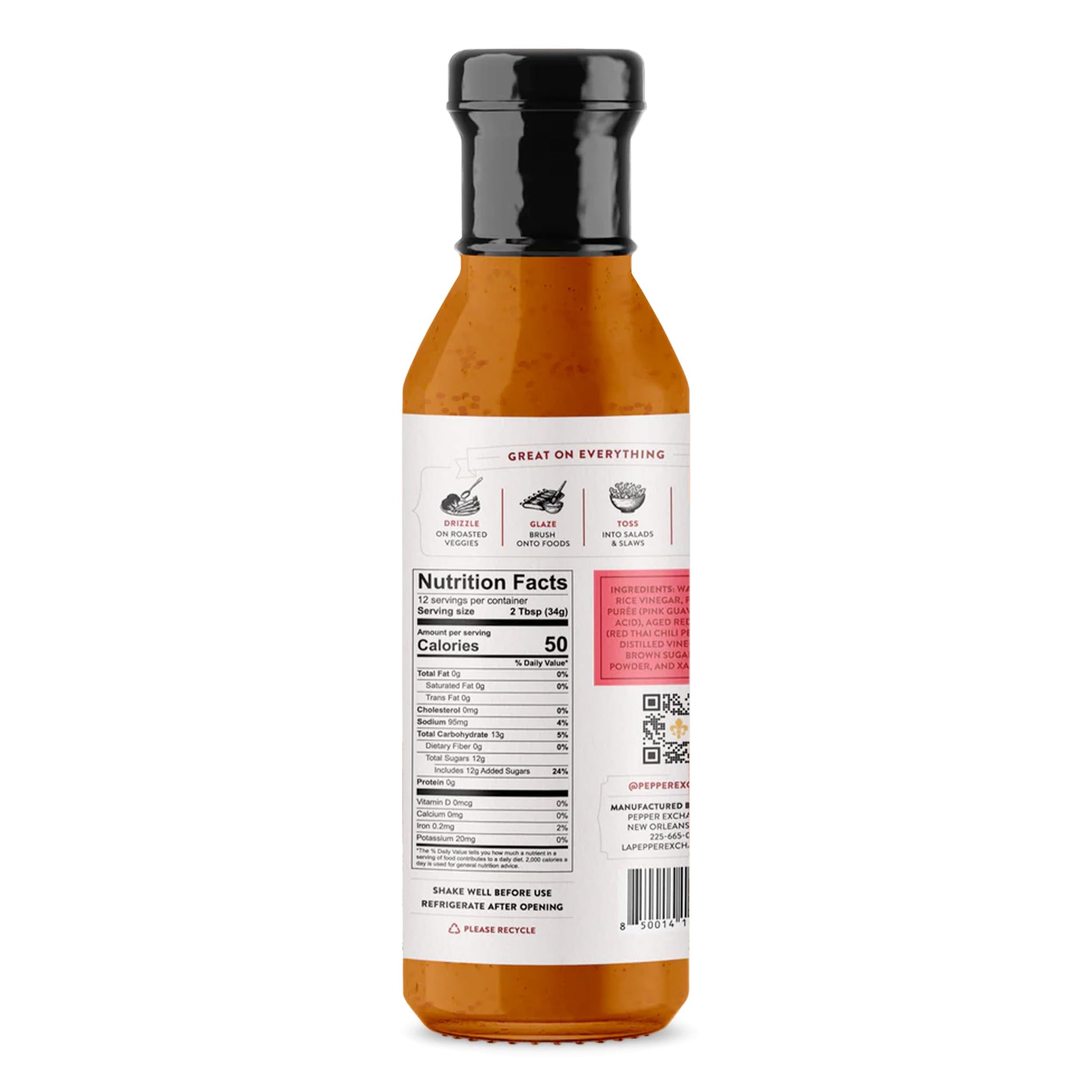 Louisiana Pepper Exchange Thai Chili Guava Sauce, Gluten-Free, 12 Fl Oz, 2-Pack, Limited Edition